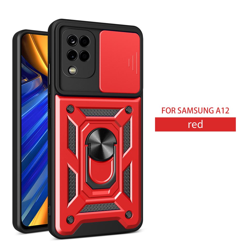 Чехол для Samsung A22 4G Чехол Galaxy A12 Чехол Galaxy F22 M32 4G Магнитное кольцо-держатель Бронированный чехол для телефона Слайдер Защита камеры Задняя крышка