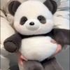 Kawaii Panda Plush Pillow, Fluffy Stuffed Animal, Emotional Support Plush Toy, Cute Doll for Home Decor Christmas Gift