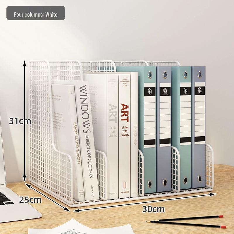 Desktop File Organizer: Multilayer Large Capacity Storage Rack for Office Supplies