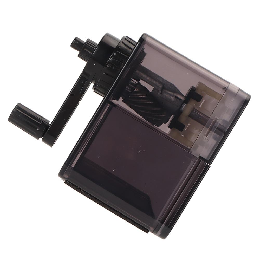 Transparent Black Sketch Pencil Sharpener Stronger Helical Blade Pencil Sharpener Home Office