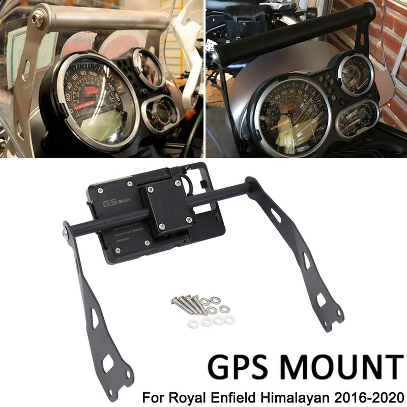 Fit For ROYAL ENFIELD HIMALAYAN 2016-2020 2019 Motorcycle Accessories Mobile Phone GPS Navigaton Plate Bracket Bar Mount