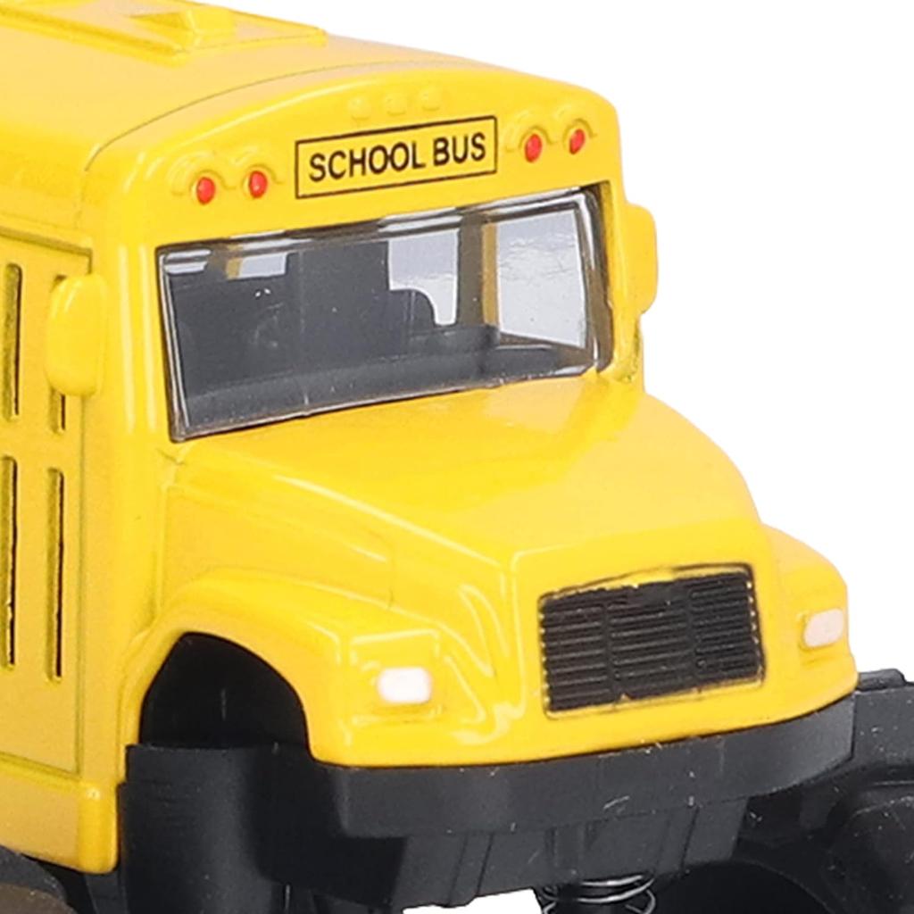 1/43 School Bus Monster Trucks Die Cast Toys Cars Models Metal Pull Back Play Vehicles for Kids Age 3 4 5 6 Year Old Boys Girls Toddlers Children