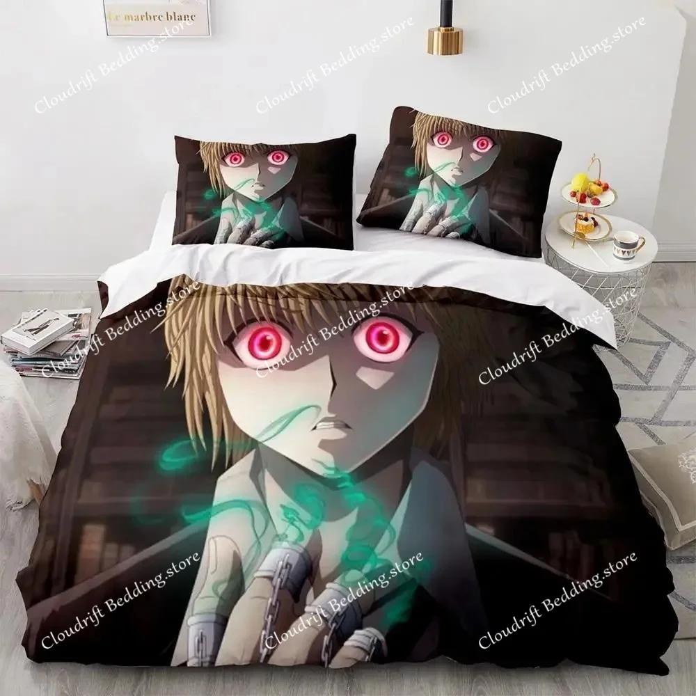 Модный 3D принт Аниме Hunter × Hunter Постельное белье Односпальный Полутораспальный Двуспальный Кинг-сайз Комплект постельного белья Взрослый Детский Спальня Комплект пододеяльника
