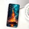 Мечник в древнем стиле Для Samsung A73 A72 A71 A55 A54 A53 A52 A51 A13 A22 A16 A15 A12 A14 A26 A07 5G Черный Чехол для Телефона
