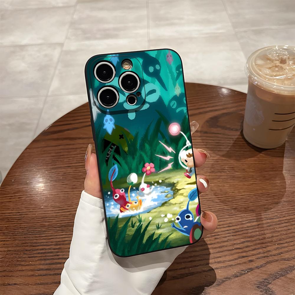 Мультяшный чехол PIKMIN 4 для телефона iPhone 15 Pro Max 14 16 Pro Max 12 15 Plus 13 Pro 11 Xr X Xs Силиконовая задняя крышка