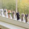 Cute Kit Unfinish Wool Doll Kitty Siamese Hawksbail Tabby Civet Cat Needle Felt Kit Package