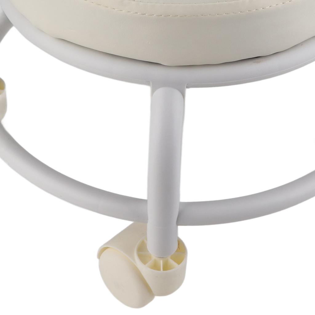 Роликовый пуфик с высокой плотностью пены с эффектом памяти, водонепроницаемые тихие колеса, двухслойная подставка для ног, табурет для