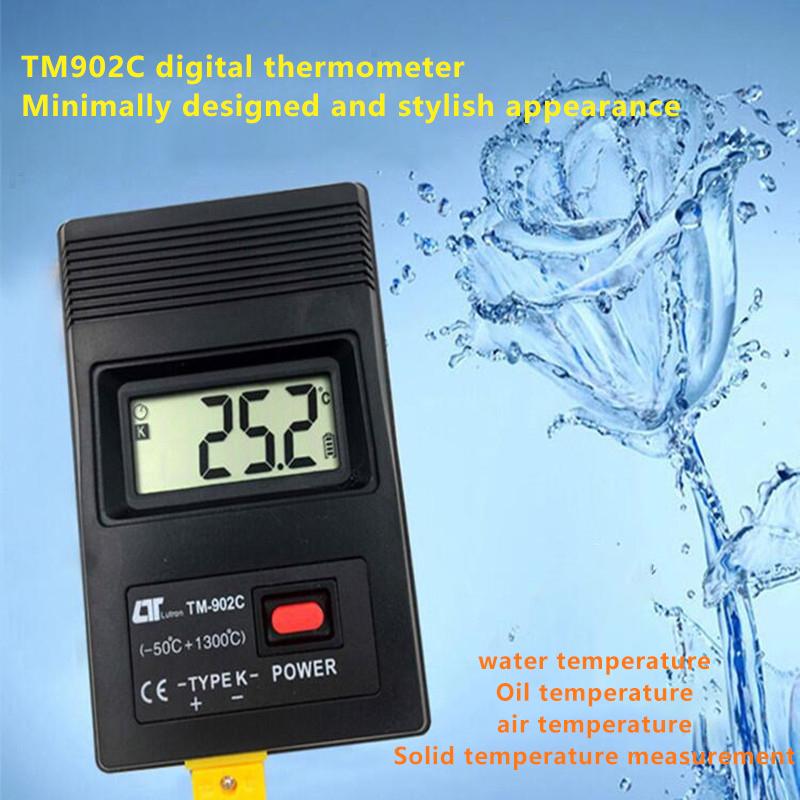 Тм-902С (-50С до 1300С) Измеритель температуры Tm902C Цифровой термометр типа K Датчик + Детектор зонда термопары