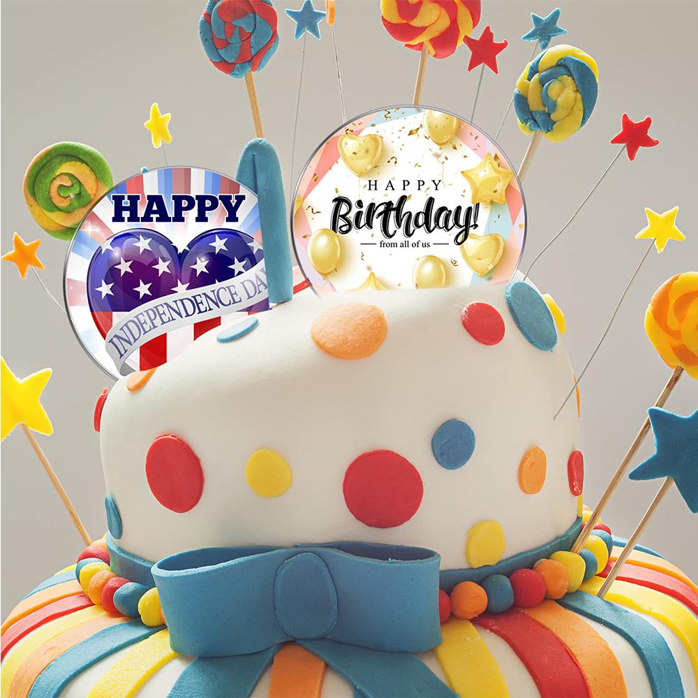 10/20 шт. Круглый прозрачный акриловый лист, прозрачная оргстеклянная пластина/стеклянная декоративная фигурка для торта, пустые акриловые диски, инструменты для украшения торта