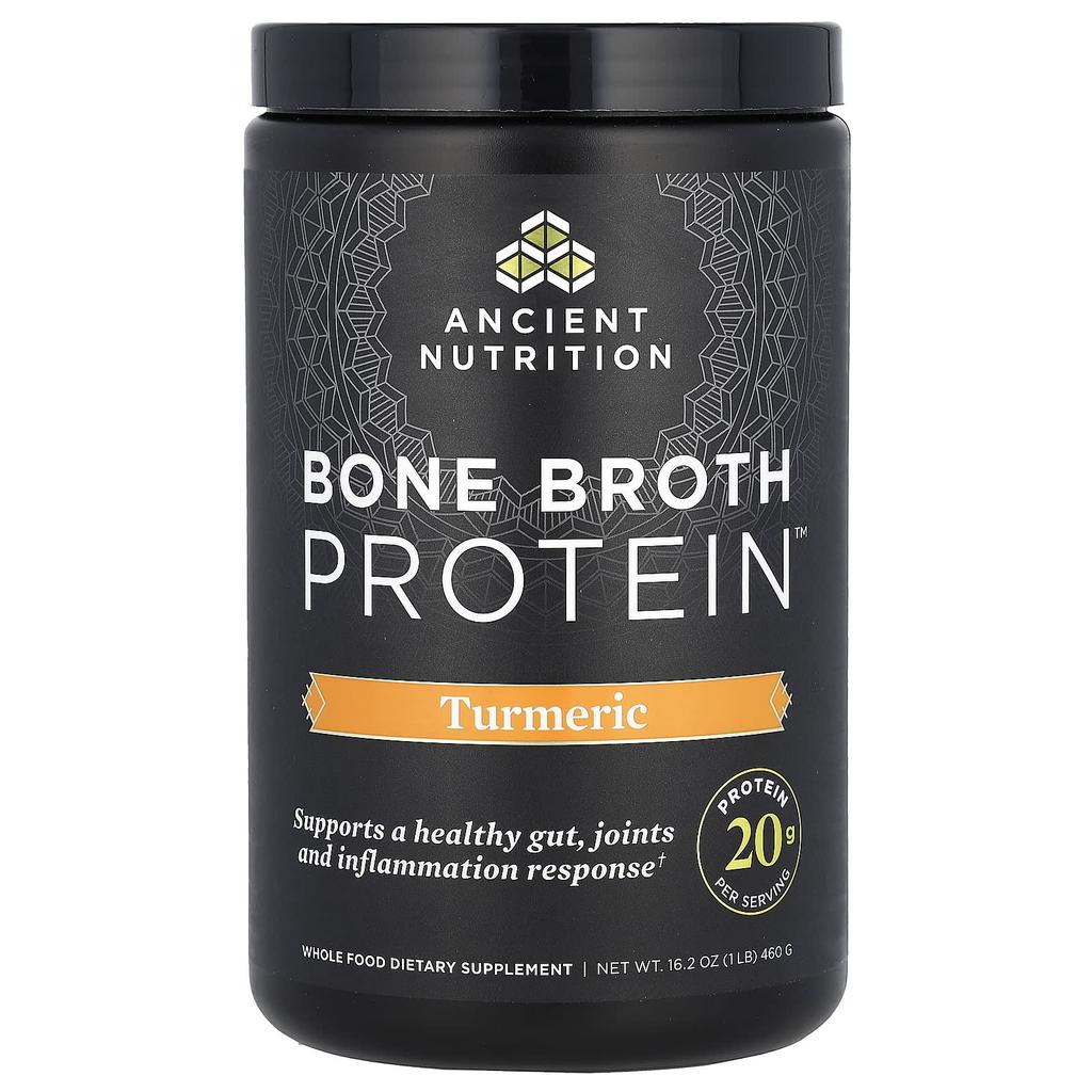 Ancient Nutrition Bone Broth Protein, Turmeric, 1 Lb (460 G)