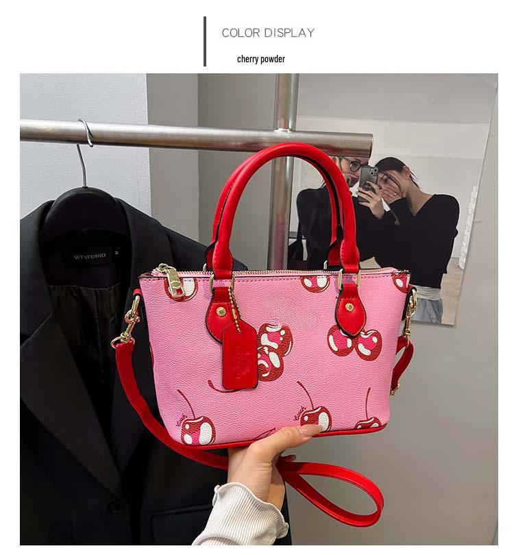 Трендовая женская сумка кроссбоди и тоут на плечо 2025 - Простой принт, текстура ПУ