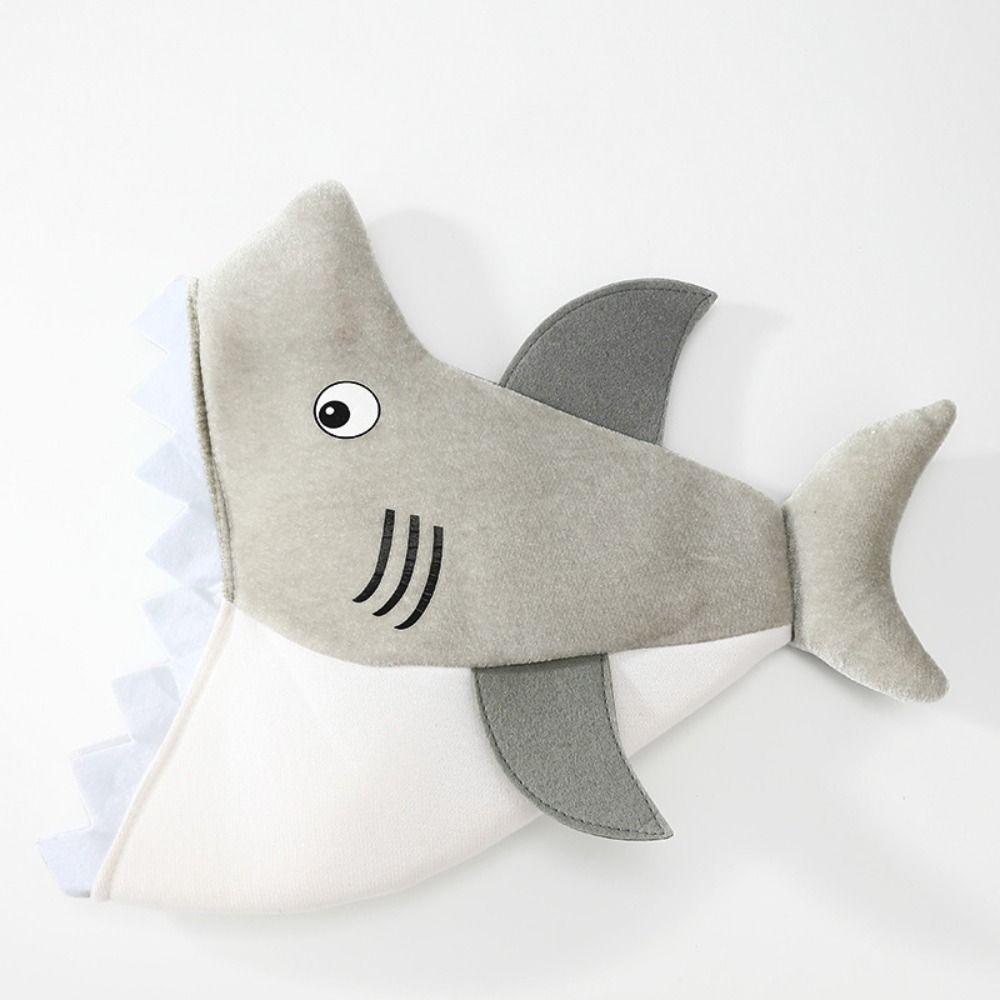 Cartoon Shark Party Hat Creative Plush Animal Cap Gift Halloween Headgear Carnivals