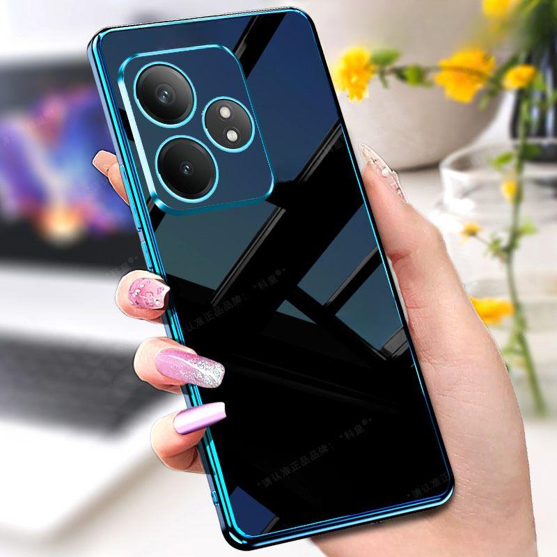 Для OPPO Realme GT Neo6 SE 6 6T гальванический чехол для телефона объектив все включено силиконовый мягкий чехол