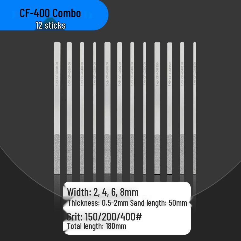 Diamond Sand Alloy File Set CF-400 for Flat Mold Grinding