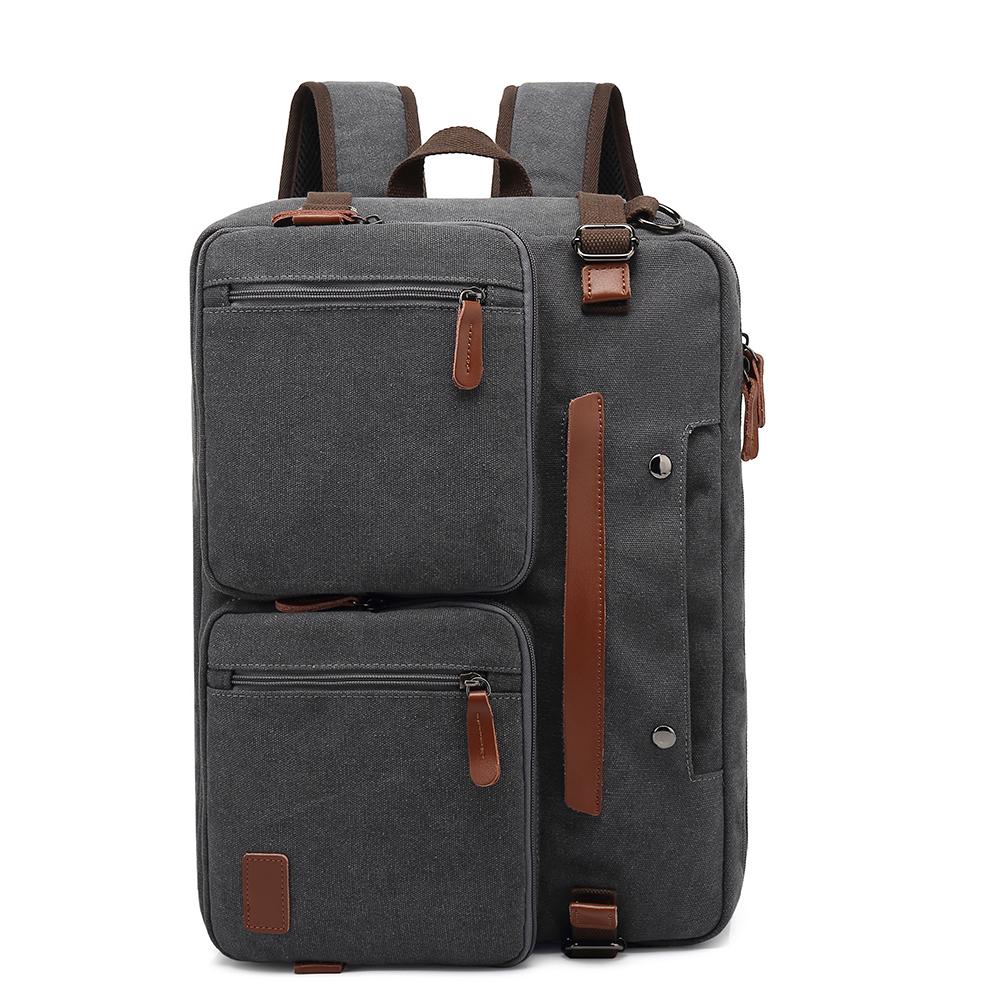 Мужской рюкзак Cool Bell, многофункциональный канва-рюкзак, сумка через плечо, сумка-мессенджер и сумка 15,6/17,3-дюймовый рюкзак для ноутбука