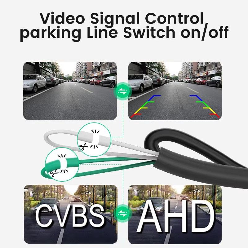 Mini Lens Car Rearview Camera 170 Degree Full Hd Night Vision Reverse Ahd Fisheye Hidden Waterproof Parking Camera Ahd1920X1080P