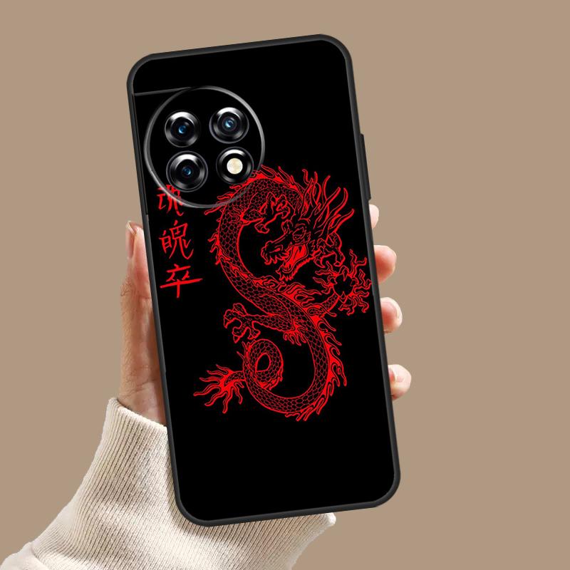 Древний японский чехол с драконом для OnePlus Nord 5 CE 3 4 Lite N20 N30 OnePlus 15 13 12 11 10T 13T 13R 8 9 10 Pro