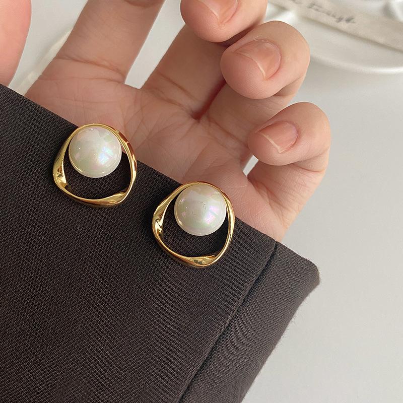 Cute Korean Earrings Heart Bling Zircon Stone Rose Gold Color Stud Earring for Women Fashion Jewelry New Gift