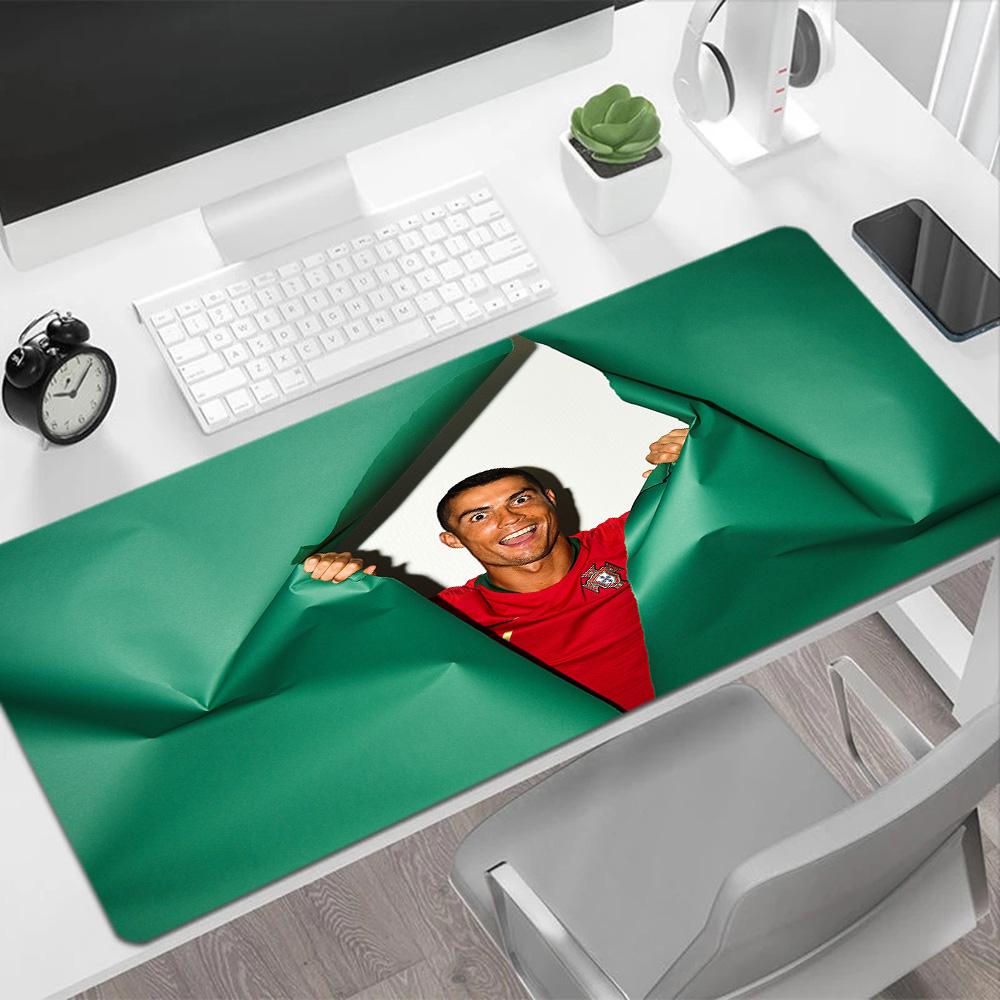 Golden Soccer Legend Gaming Mouse Pad Office Mouse Mats Desktop Mouse Pad Non-Slip Rubber Bottom Gaming Accessories Ideal Gift for Gamers