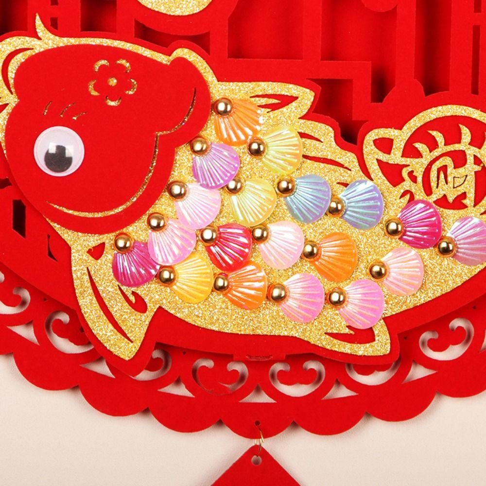 Red Vietnamese New Year Pendant Blessing Vietnam Lucky Ornament Home Decorations