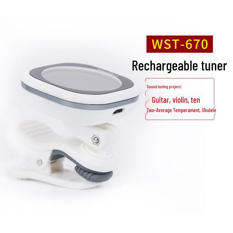 Little Angel High-Precision Rechargeable Tuner for Guitar, Ukulele, and Violin