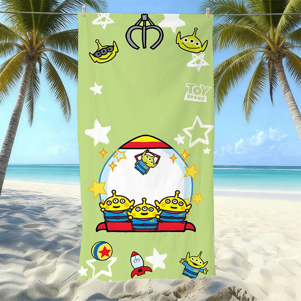 New Bath Light Beach Towel Children'S Adult Toy Story Bath Towel Water-Absorbing Quick-Drying Towel