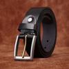 Ремень из коровьей кожи в стиле ретро с утолщенным первым слоем и пряжкой из нержавеющей стали для мужчин, простой повседневный мужской ремень