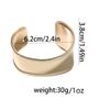 Fashionable and Simple InS-style Light Luxury Design Sense Arc-shaped Metal Opening Geometric Ring Cold Style Bracelet