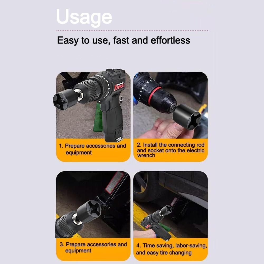 Сверхмощный электрический гайковерт, домкрат, разборочная головка для вспомогательного снятия шин кросс-транспортного средства