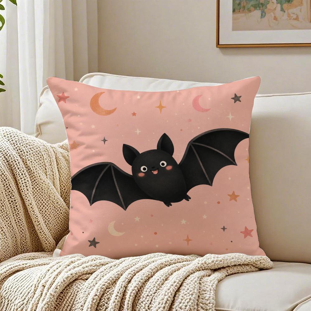 Color Life Halloween Cushion Cover Breathable Organic Short Plush Cushion Covers Machine Washable WrinkleResistant Soft Durable