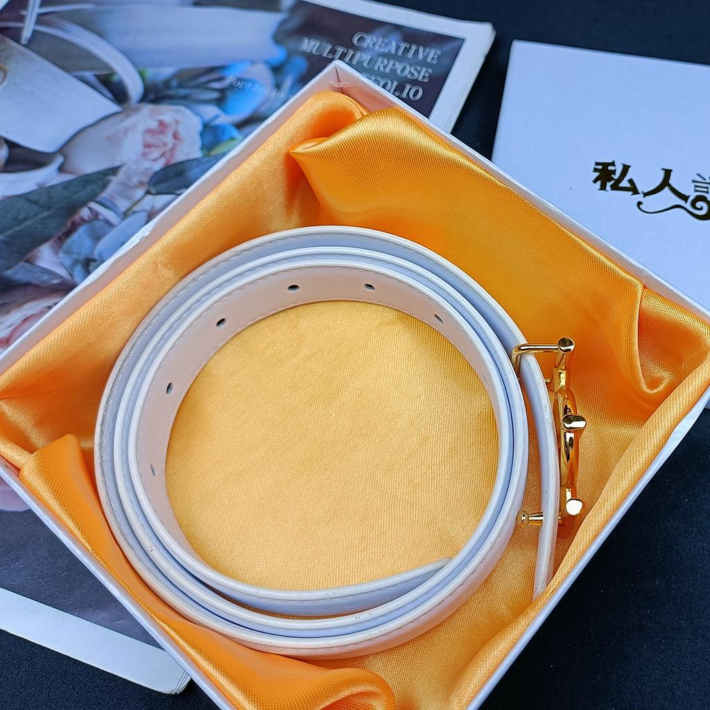 2.5cm Luxury Designer Famous Brand High Quality Leather Hot Women Belts For Dress