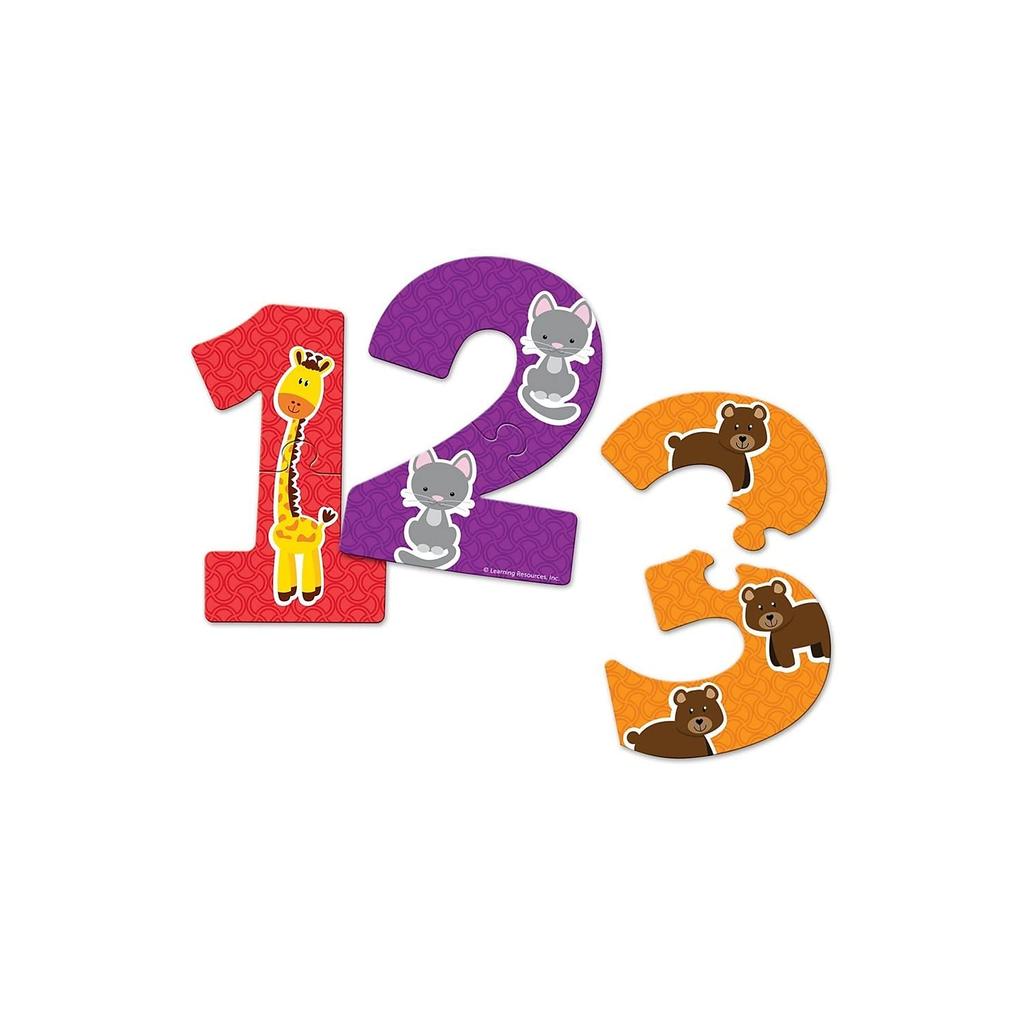 Learning Resources Puzzle Number Puzzle Cards English LER8591
