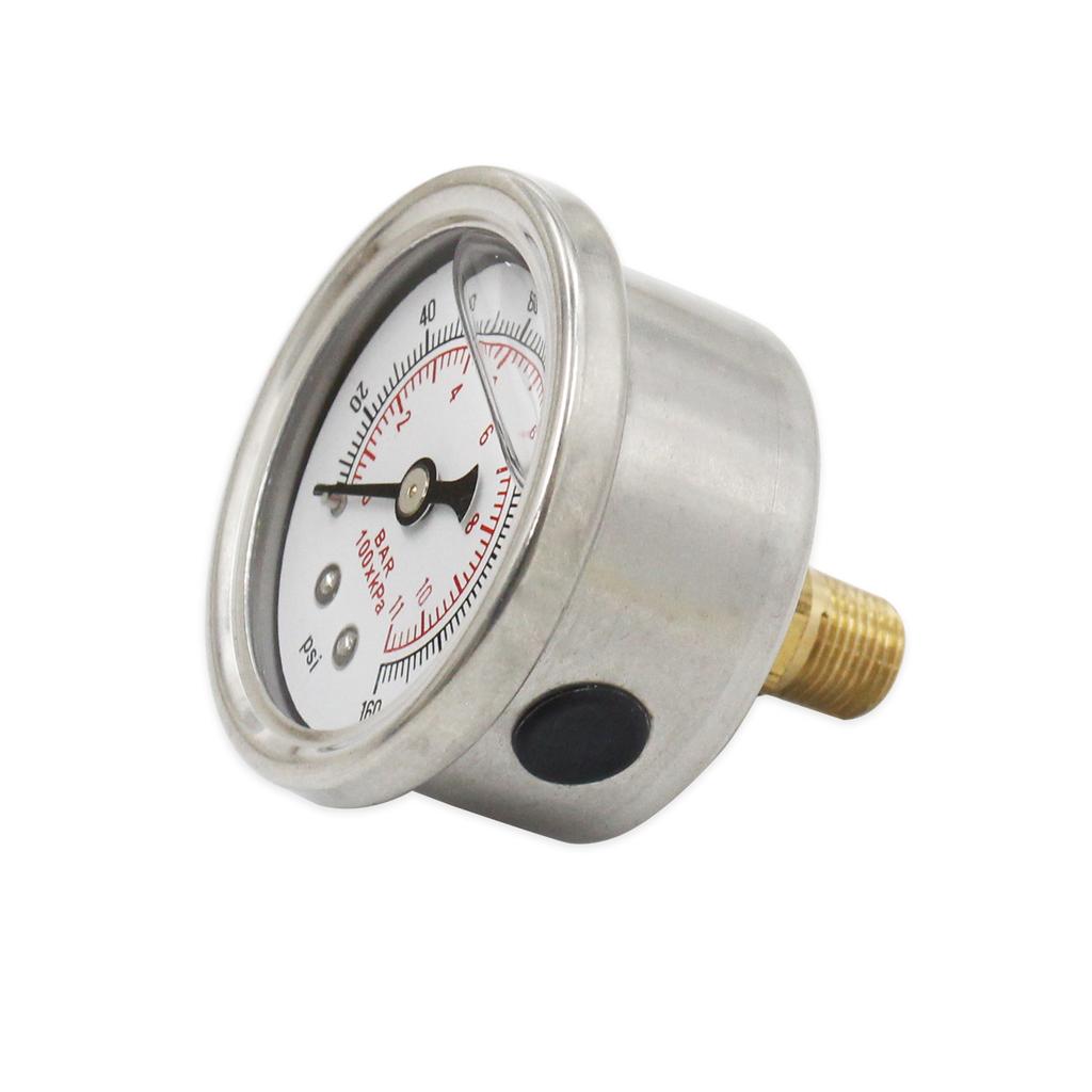 Манометр давления масла для Авто Жидкость Жидкость 0-160 psi 1/8 NPT Тестер Система мониторинга Топливный манометр Измеритель Универсальный