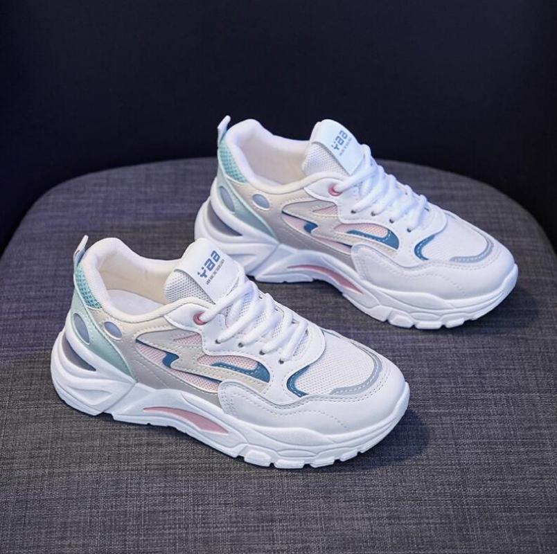 Массивные кроссовки, увеличивающие рост, женская обувь на платформе, новые модные спортивные женские кроссовки с дышащей сеткой, повседневные кроссовки