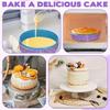 4 Pcs Cake Strips, Washable Reble Cake Pan Wraps for Even Baking Convenient Cakes Bakings Supplies for Kitchen Bakery Restaurant to Evenly Moist