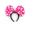 People's Party Dotted Ribbon Headband Large 3 Pieces, Pink, 1 Piece