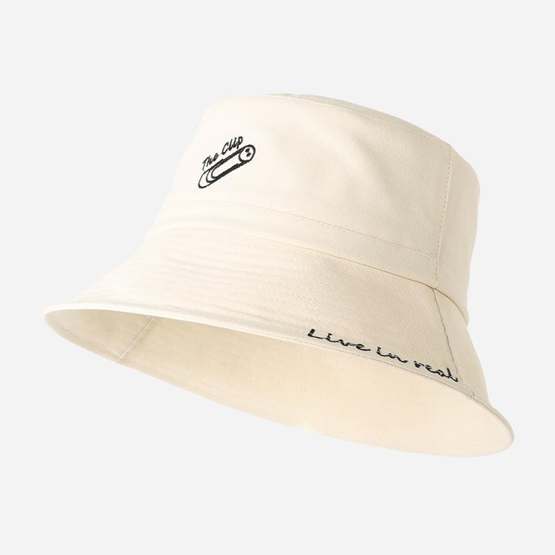 Летняя шляпа-ведро с вышивкой и буквенным узором, модная кепка в рыбацком стиле для девочек, классическая девчачья повседневная Панама Боба