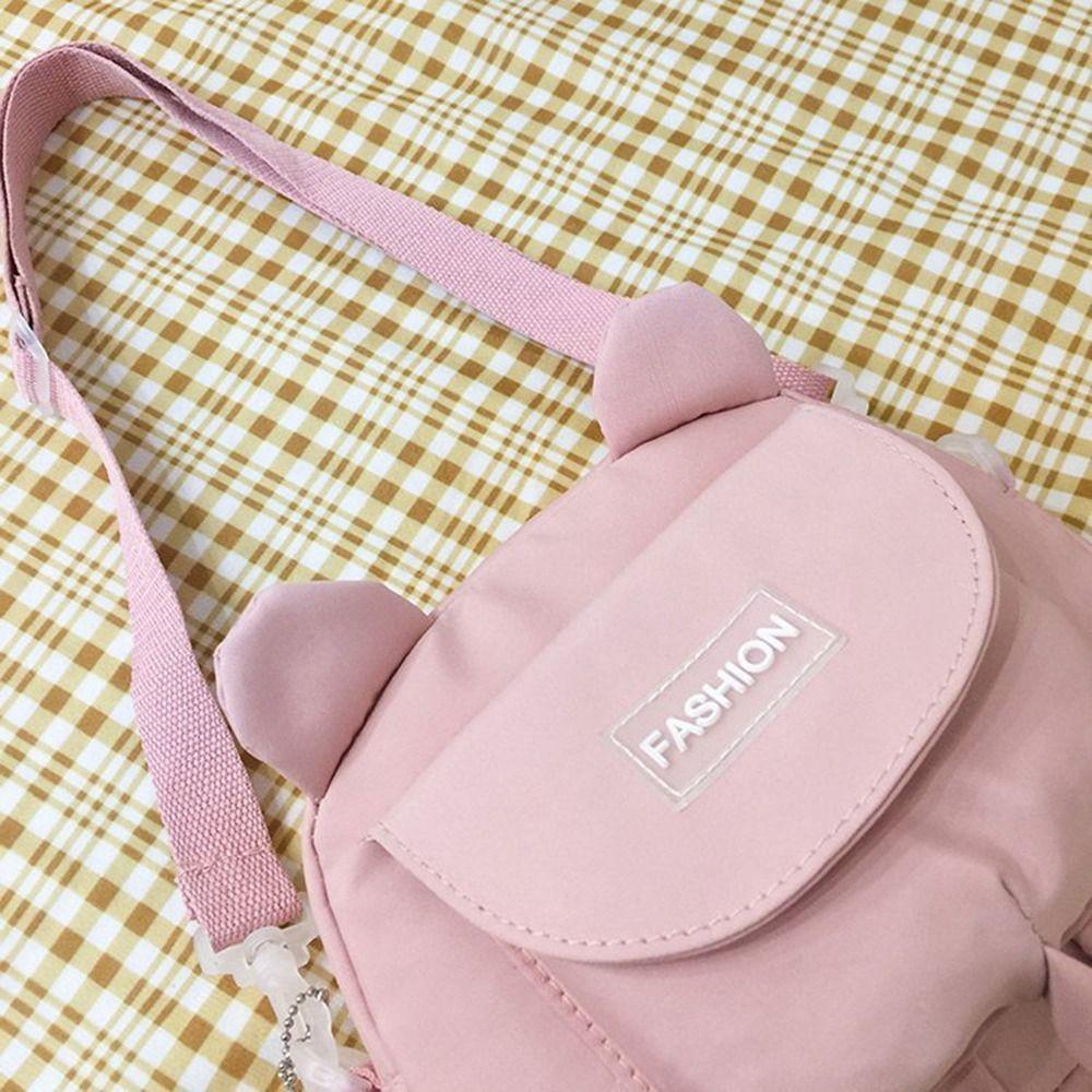 Small Bag Female Wild Cute Messenger Kitty Bag Ins Korean Student Canvas Shoulder Bag Mobile Phone Pouch