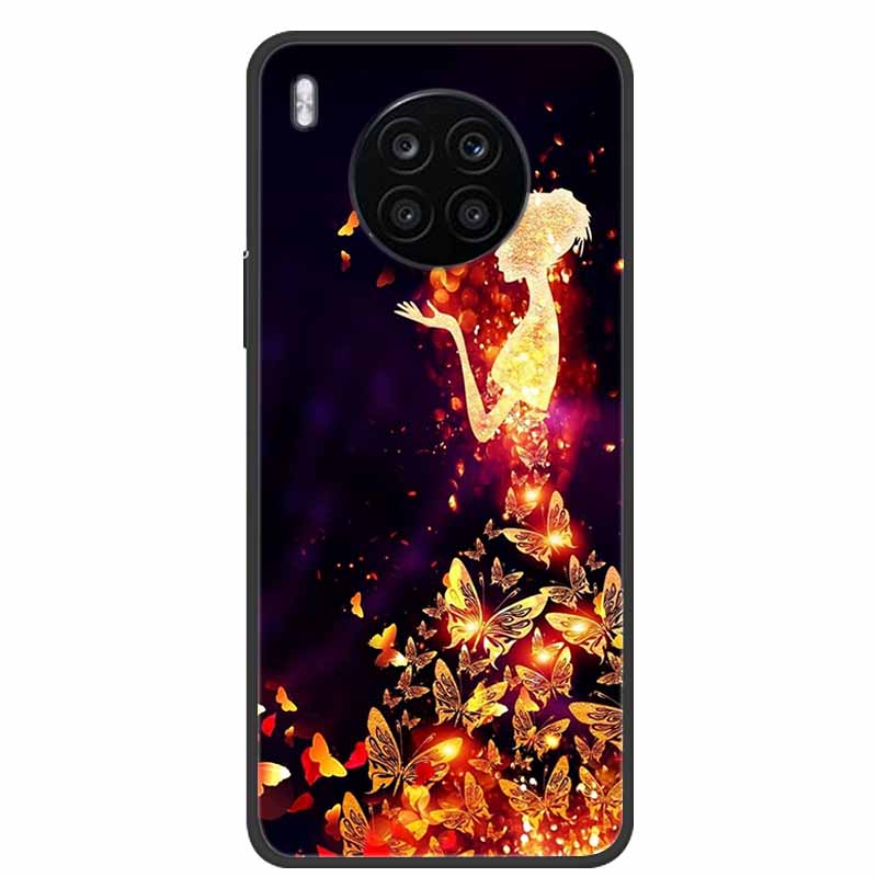 For Honor 50 Lite Case Shockproof Soft silicone TPU Back Cover For Huawei Honor 50 Lite Phone Cases Honor50 Lite Cute Cartoon