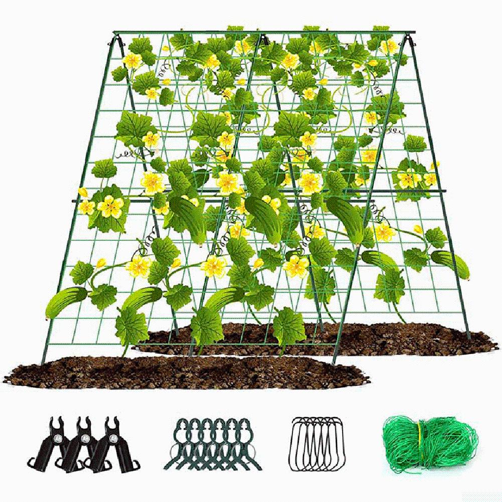 A Frame Garden Trellis Raised Bed Plastic Coated Steel Core