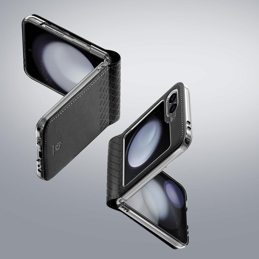 Dux Ducis Bril Leather Case for Samsung Galaxy Z Flip 6 - Black