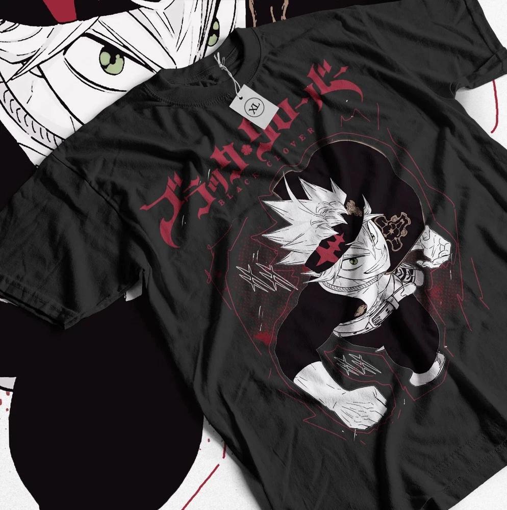 Anime Unisexga Black Clover Asta Yuno Horror T Shirt