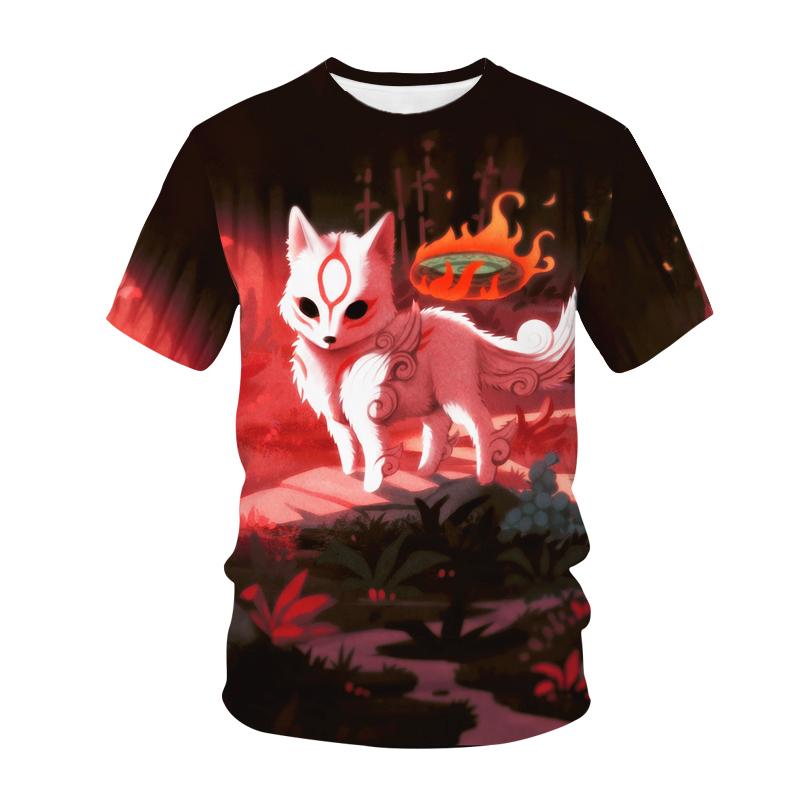 Kawaii Animals Foxes 3D Printed Kids T Shirt Fashion Casual Cartoons T Shirt Boys Girls Детская одежда для девочек