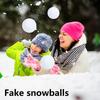 Искусственные снежки 20 штук Реалистичные снежки Эргономичная игрушка Для помещений и улицы Дети Взрослые Деревенская фотозона