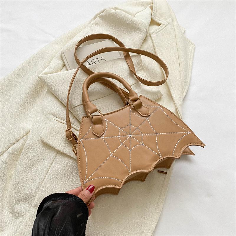 Summer Handbag New European and American Fashion Creative Embroidery Thread Spider Bag Personalized Foreign Style Solid Color Women's Bag PU Messenge