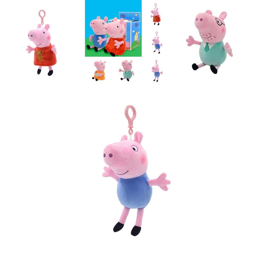 Мягкие игрушки Семья Свинки Пеппы с набивкой из ПП хлопка для детских подарков на день рождения и компаньоны для сна