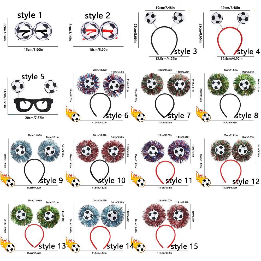 Plastic Temple Arms Soccer Ball Glasses Soft Felt Novelty Party Glasses Football Carnival