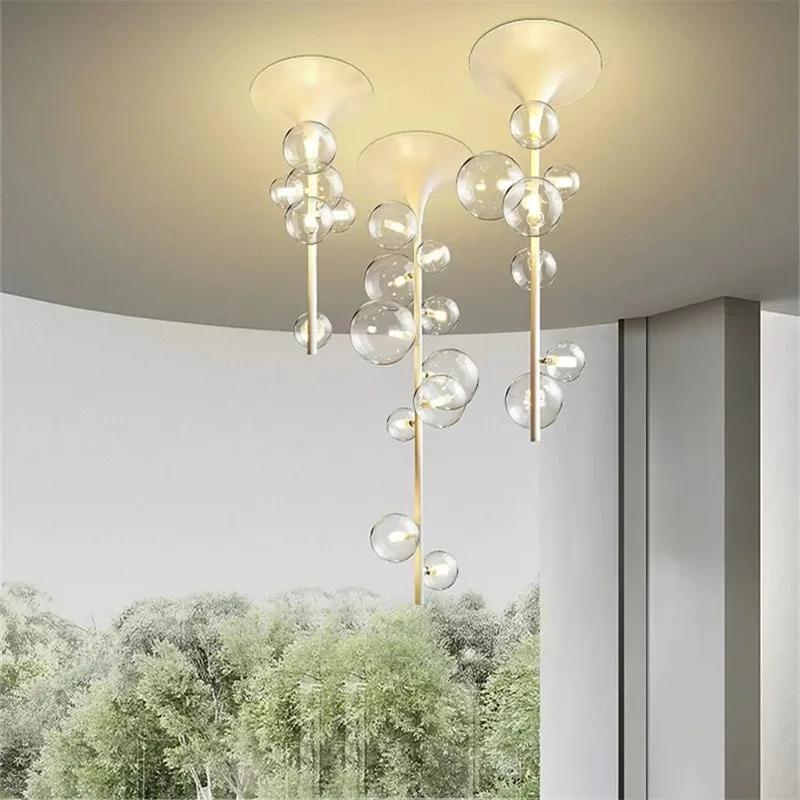 Nordic Luxury Restaurant люстры Glass Bubble Horn Ceiling Pendant Designer Restaurant Home Decoration Ceiling Pendant Lamp