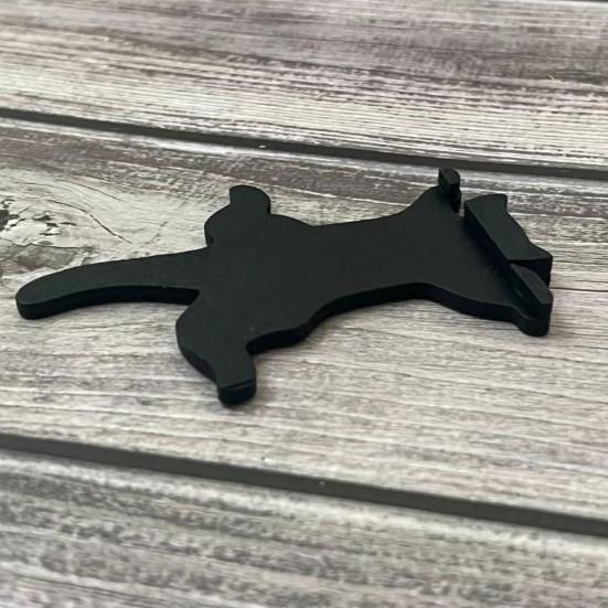 Изготовленная вручную дверная табличка «Котёнок, карабкающийся вверх», металлическое дверное украшение, деформируемая дверная табличка, украшение для дома