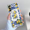 Чехол для телефона Samsung Galaxy S26 S25 S24 S23 S22 Ultra S20 S21 FE 5G Plus Мягкий прозрачный чехол Летние фрукты Принт с лимонами